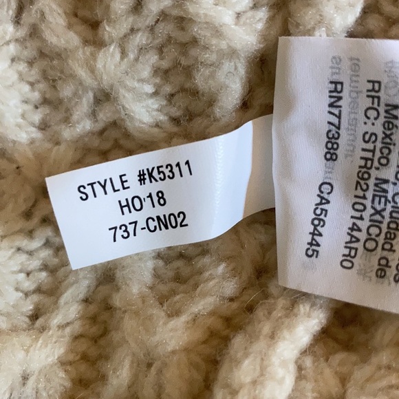 Wool fisherman’s knit style sweater - Picture 5 of 6